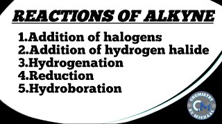 Reactions of Alkynes  Organic Chemistry [upl. by Anjela]