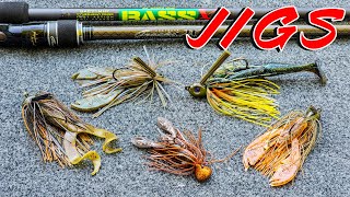 BUYERS GUIDE Jigs And Jig Trailers Finesse Football Flipping Swim Jig [upl. by Nrek]