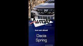 Dacia Spring  das billigste Elektroauto [upl. by Sandye945]