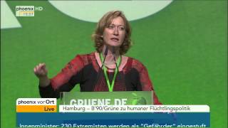 GrünenParteitag Debatte um Flüchtlingspolitik Teil 1 mit Peter amp Kretschmann am 22112014 [upl. by Sarine623]