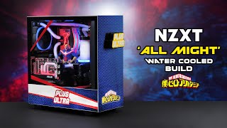 NZXT All Might Water Cooled Build  H510i Limited Edition  My Hero Academia Gaming PC Plus Ultra [upl. by Nancee]