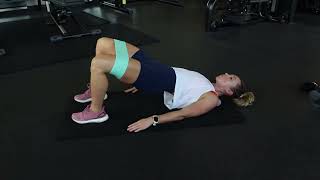 Banded Glute Bridge Abductions [upl. by Oneg]