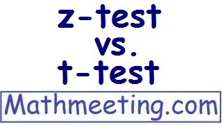 ztest vs ttest [upl. by Essie]