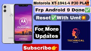 Motorola XT19414 P30 Play Frp Reset Done With Umt Dongle✅✅Umt International Tool Done ✅ [upl. by Segal408]