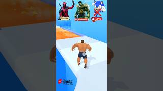 Deadpool x Hulk x Sonic in Ropeman Run 🪢Whos the best 😈❓deadpool hulk sonic [upl. by Aihsemat]