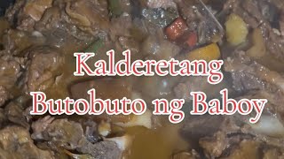 Kalderetang butobuto ng baboy recipe  its Hazel recipe cooking food shorts [upl. by Hacissej]