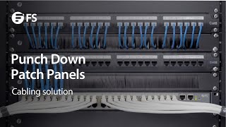 Punch Down Patch Panels for Cat5e and Cat6 Ethernet Cables  FS [upl. by Rasaec46]