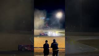 Dramatic Moment Car 52s Near Crash in Turn Ten at Petit Le Mans 2023 [upl. by Eldrid]