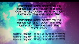 Starships clean lyrics [upl. by Enirehtac]