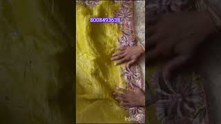 Soft tissue crushed embroidery work sarees rkchiralasarees online chiralasarees [upl. by Camilla]