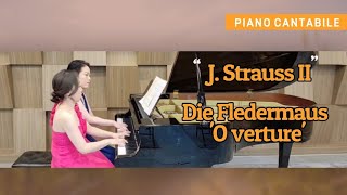 Perf07 JStraussII Die Fledermaus Overture for piano 4 hands  요한 스트라우스 2세 오페라 박쥐 서곡 [upl. by Asirem227]