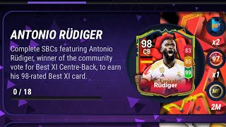 ALL ANTONIO RÜDIGER SBC SOLUTIONS  MADFUT 24  EASIEST WAY POSSIBLE [upl. by Roee673]