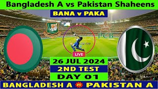 Bangladesh A vs Pakistan A  BAN A vs PAK A  2nd Test of PAK A vs BAN A  Cricket Captain Live [upl. by Itnuahsa]