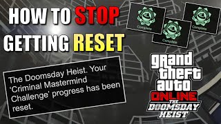 How to STOP the Doomsday Heist Criminal Mastermind RESET Bug  Easy Guide [upl. by Akehs534]