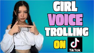 Girl Voice Trolling on TikTok Live [upl. by Atileda]