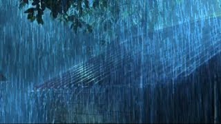 Sons relaxantes de chuva e trovão em noite chuvosa  Sons de chuva para dormir relaxar estudar ASMR [upl. by Ilsa]