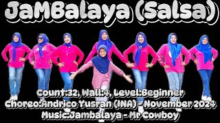 JaMBalaya SalsaBeginnerby SEVEN UPChoreoAndrico Yusran INA  November 2024 [upl. by Pomcroy]