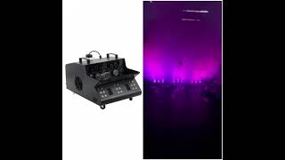 LED Fog Bubble Machine 1500W Stage Fog Machine Bubble Maker Fog Machine for Wedding Party Double [upl. by Marlen]