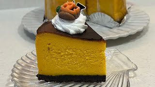 かぼちゃのベイクドチーズケーキの作り方🎃🍰 [upl. by Yzus]