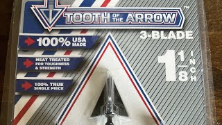 TOOTH OF THE ARROW 3blade review Shot through steel [upl. by Crandale677]