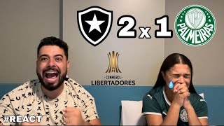 REACT REAÇÕES BOTAFOGO x PALMEIRAS [upl. by Milda435]