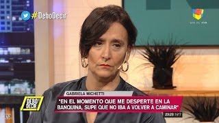 Gabriela Michetti sobre su accidente en quotDebo decirquot de Luis Novaresio  120317 [upl. by Togram]