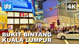 4K Bukit Bintang City Centre NIGHTLIFE in Kuala Lumpur Malaysia 🇲🇾 Walking Tour Vlog Travel Guide [upl. by Corsetti835]