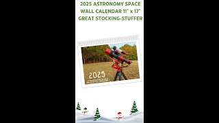 Astronomy Space 2025 Wall Calendar astrophotography astronomy holidaygifts 2025 space [upl. by Siryt240]