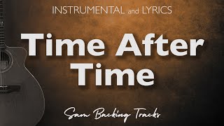 Time After Time  Acoustic Karaoke with Lyrics Cyndi Lauper [upl. by Malan342]