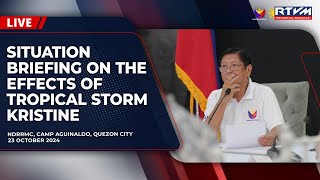 Situation Briefing on the Effects of Tropical Storm Kristine 10232024 [upl. by Anerul]