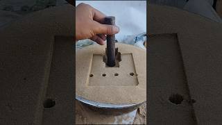 satisfying pottery experiment ceramic crushing diypottery فن من صهر المعادن صب [upl. by Daria487]