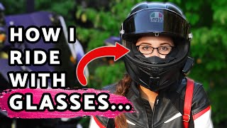 Hacks to make RIDING WITH GLASSES easier on a motorcycle 😎 [upl. by Eiramave]