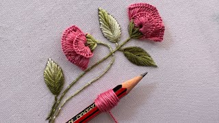 Beautiful flower embroidery designhand embroidery designembroidery [upl. by Cutty]