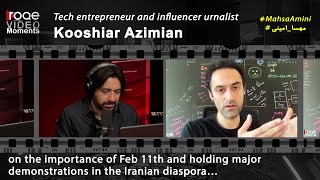 Roqe Moment  Tech entrepreneur and influencer Kooshiar Azimian… با زیرنویس فارسی [upl. by Anesuza]