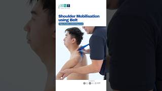 Shoulder Mobilisation Technique Using a Belt shoulderpain manualtherapy [upl. by Jorey]