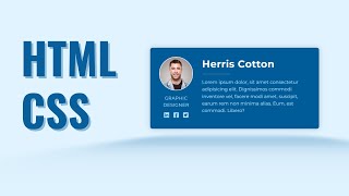 HTML  CSS  Profile Card [upl. by Suivatnod]