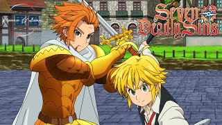 Meliodas amp Arthur VS Hendrickson amp Gil FULL FIGHT SCENE  Seven Deadly Sins  Nanatsu no Taizai [upl. by Irena]