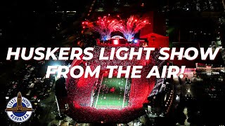 Memorial Stadium Light Show vs Northern Iowa [upl. by Names]