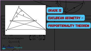 Theorem 1 Proportionality theorem Proof with Example Grade 12 [upl. by Anwaf]