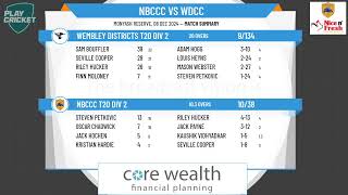 NBCCC T20 Div 2 v Wembley Districts T20 Div 2 [upl. by Nemracledairam]