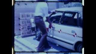 Subaru Leone  LSeries  GLF  1980  Frontal Crash Test  NHTSA  CrashNet1 [upl. by Ruelu]