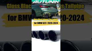 Gloss Black Exhaust Tips Tailpipe for BMW G23 M440i G20 M340i G42 M240i 20202024 [upl. by Hallie]