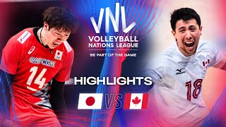 🇯🇵 JPN vs 🇨🇦 CAN  Quarter Finals  Highlights  Men’s VNL 2024 [upl. by Capwell]