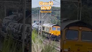 The million pound Gbrf ford car rail train fully loaded class66 gbrf trainspotting railway [upl. by Trygve]