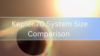 Kepler 70 System Size Comparison [upl. by Hoenack]