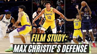 Lakers Film Study Breaking Down Max Christie’s Defense [upl. by Sivatnod]