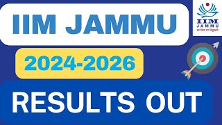 IIM Jammu CAP SAP 2024 Result Out🔥 Everything about IIM Jammu IIM Results 2024 [upl. by Aihsek]