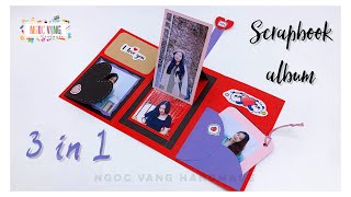 Scrapbook 3 in 1 by NGOC VANG Handmade [upl. by Hcardahs882]