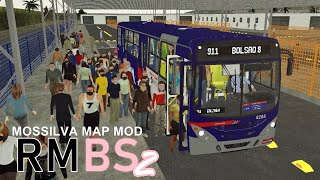 Mapa RMBS 2 PC Linha 911 Sentido Cubatão Atualizado  Proton Bus Simulator PC [upl. by Nnyroc]