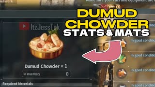 DUMUD CHOWDER STATS amp MATS  PALWORLD FOOD  palworld palworldgame palworldgameplay [upl. by Tisman31]